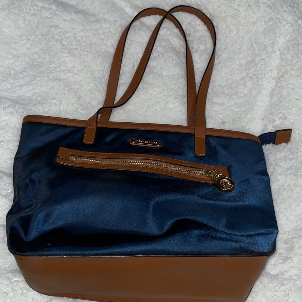 Michael Kors Navy and brown purse